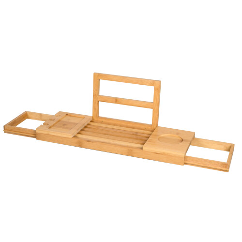 URBN Living Natural Adjustable Wooden Bath Rack 1