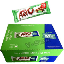 Full Box of Nestle AERO Peppermint Chocolate BAR 24 x 36g