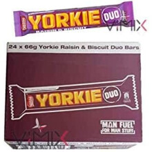 Nestle YORKIE Raisin & Biscuit Duo Chocolate Bars 24 x 66 g