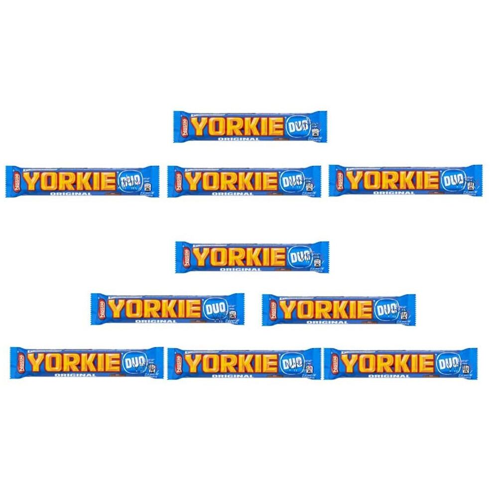 10 Bars of Nestle YORKIE Milk Chocolate Duo BAR (10 x 72g) ORIGIONAL