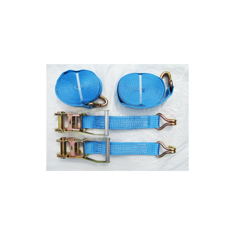 Tie Down Ratchet Straps 5T 10M X 50Mm X2 (Cargo Lashing Load J Claw) 707152578691