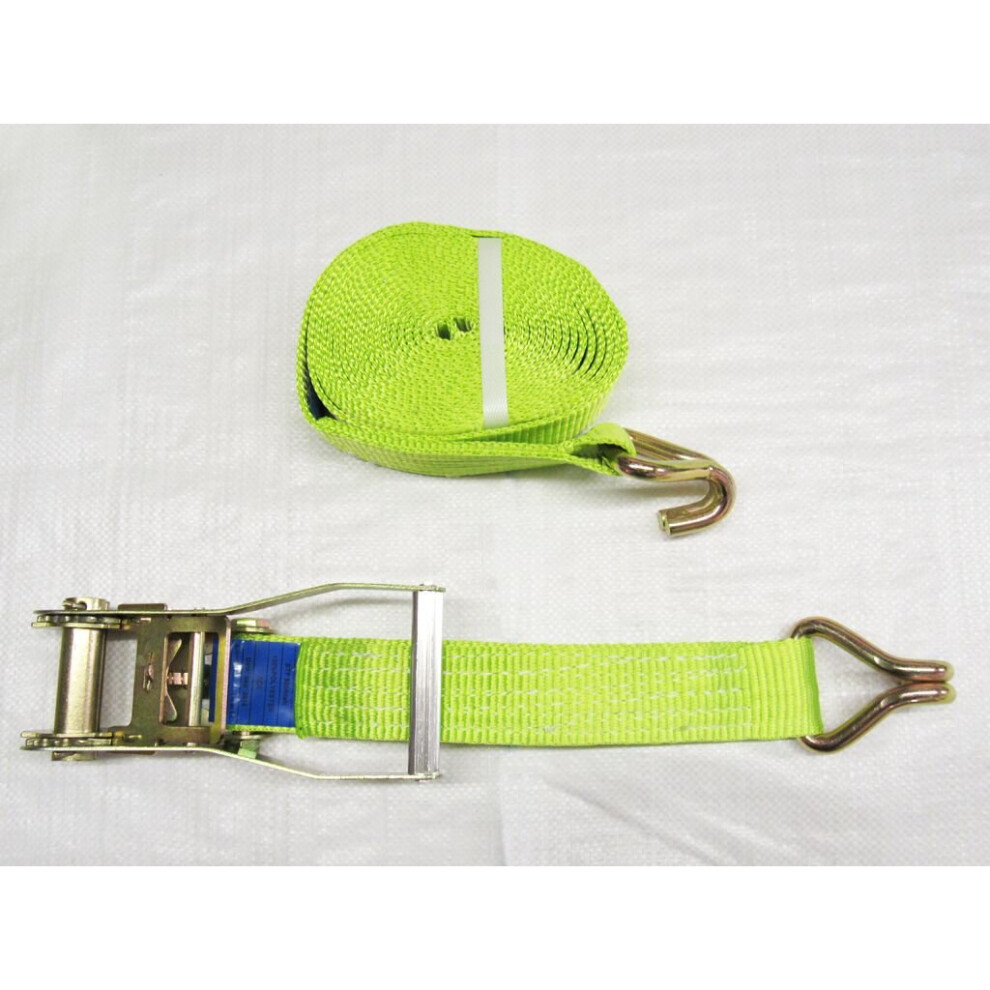 Ratchet Strap 50Mm 12M 5T X1 (Tie Down Heavy Duty Cargo Hi Vis Trailer Lashing Recovery Claw J Hook) 600988492813