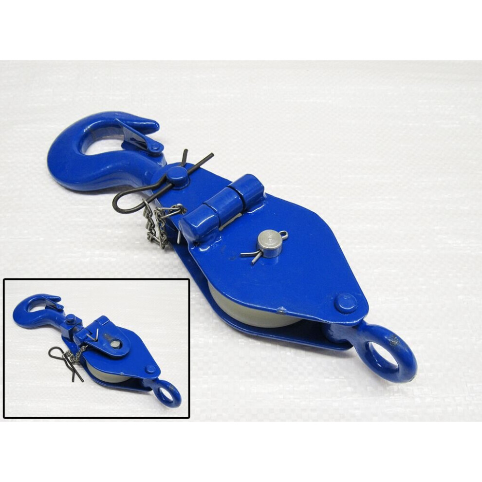 0.25 Ton 63Mm Snatch Block With Safety Hook & Nylon Sheave 600988499249
