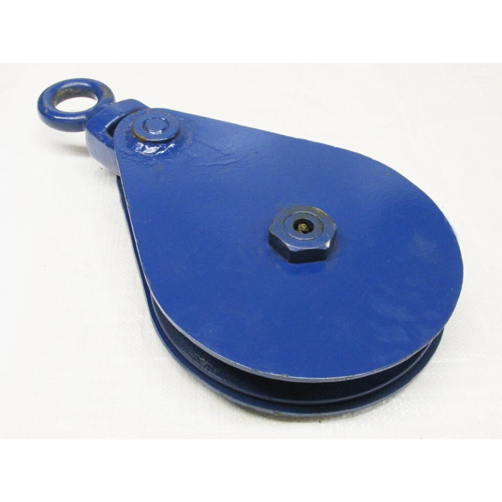2.3 Ton 10" Tong Block With Swivel Round Eye - 19Mm Wire Rope Safety Lifting 600988519541