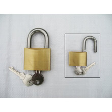 50MM, Brass Padlock With Stainless Steel Shackle - Marine Heavy Duty Multipurpose Security Lock