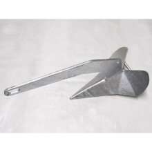 Galvanised Fixed Plough Anchor 10KG (Yacht Boat HDG Non-Hinged Sea)