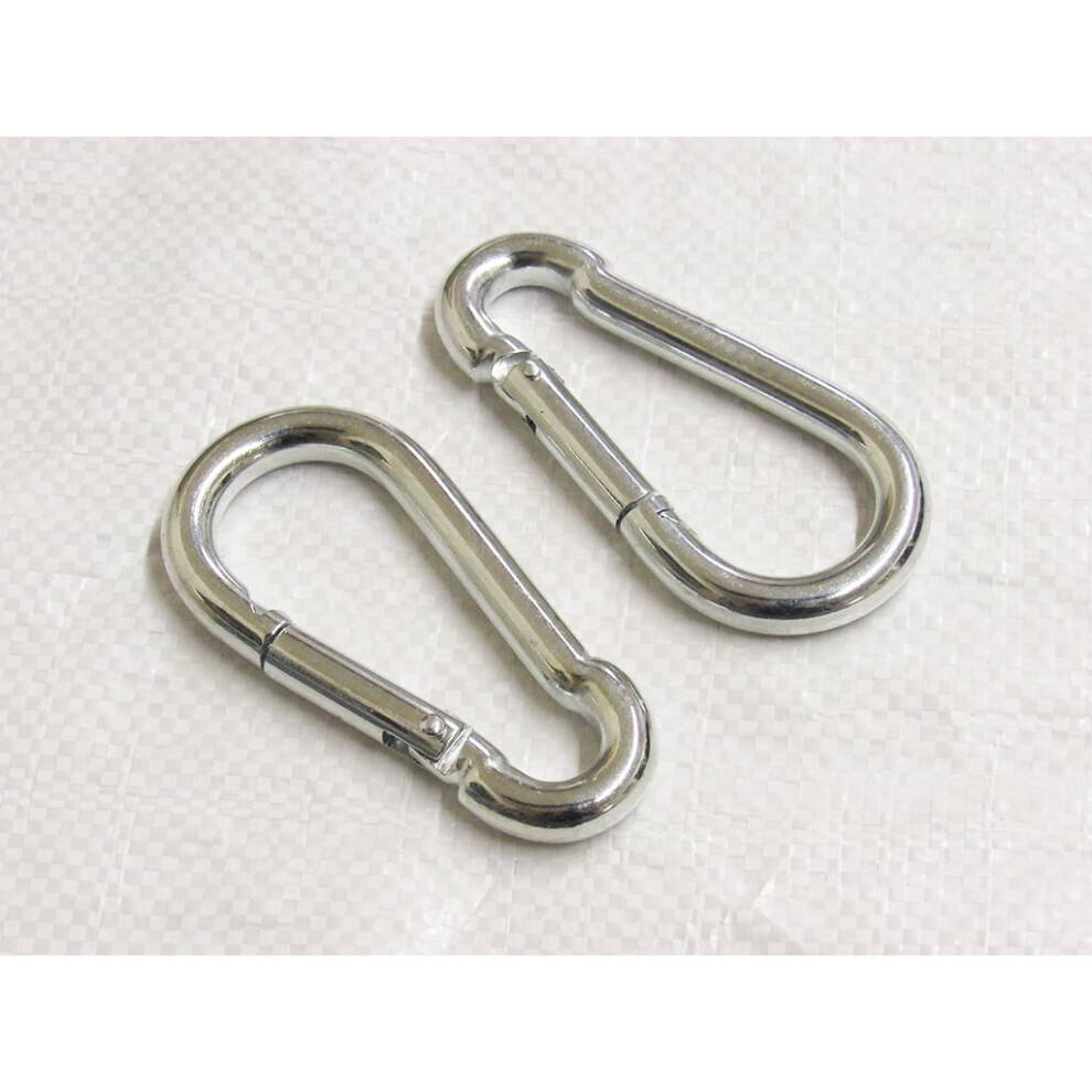 Zinc Plated Carbine Snap Hook 5Mm X2 (Marine Gate Rope Karabina) 600988497542