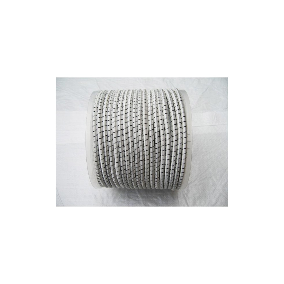 Elastic Shock Cord 4Mm X 100M (Rope Black And White Bungee Luggage) 701017774792
