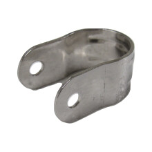 25MM Stainless Steel Bottom Pipe Clip Vertical Mount - Tube Cable Rope