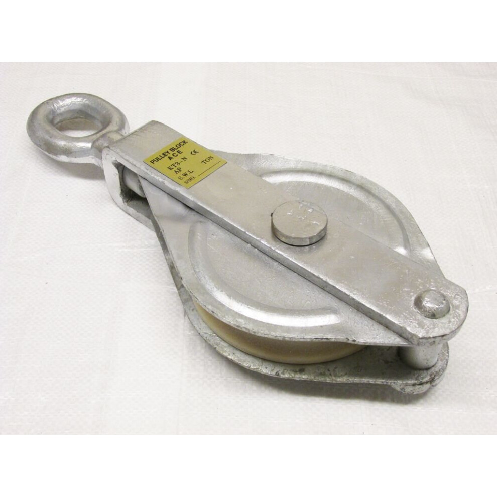 Single Sheave Block With Eye 3 Ton 150Mm (20Mm Fibre Rope Pulley) 600988482913