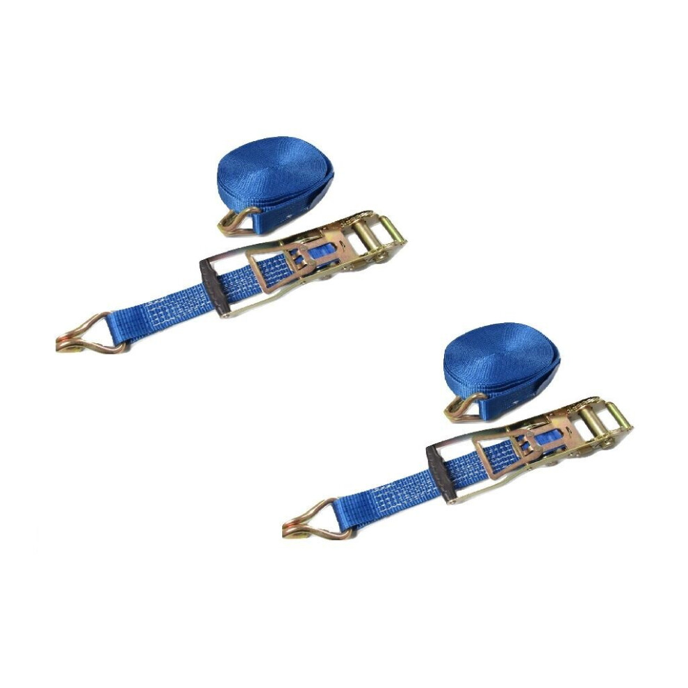 Ergo Ratchet Tie Down Straps 50Mm 5T 6M X2 (Reverse Pull Down Lashing Belt With Claw Hook 5000Kg) 600988517264