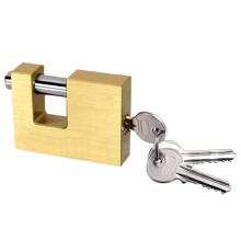 Heavy Duty Brass Shutter Padlock 70MM (Security Rectangular Hardened Shackle Shed)