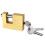 Heavy Duty Brass Shutter Padlock 70MM (Security Rectangular Hardened Shackle Shed) 1