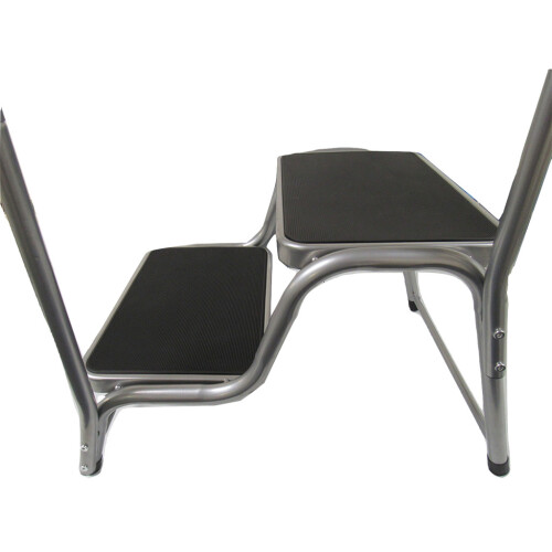 Double Anti Slip Step with Support Handrail (Caravan Motorhome Disabled Aid Assist) 2