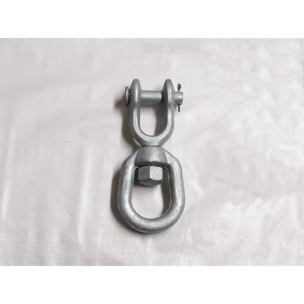 20Mm Galvanised Swivel Eye & Jaw - 3/4" Chain Anchor Anti Twist Rope 600988507272