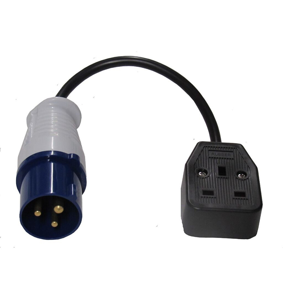 CEE To UK 3 Pin Socket Adapter Plug (Converter Caravan Shaver Travel)