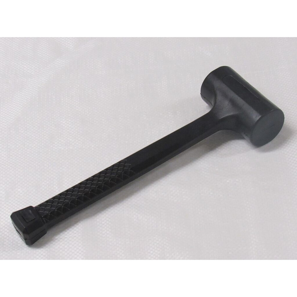 SFZZIERMB 0.5lb Dead Blow Rubber Mallet - Recoil-Reduced, Plastic Head, Grooved Grip, Ideal for Tents & Surfaces-image-OPC-P6FYZSJ-NEW