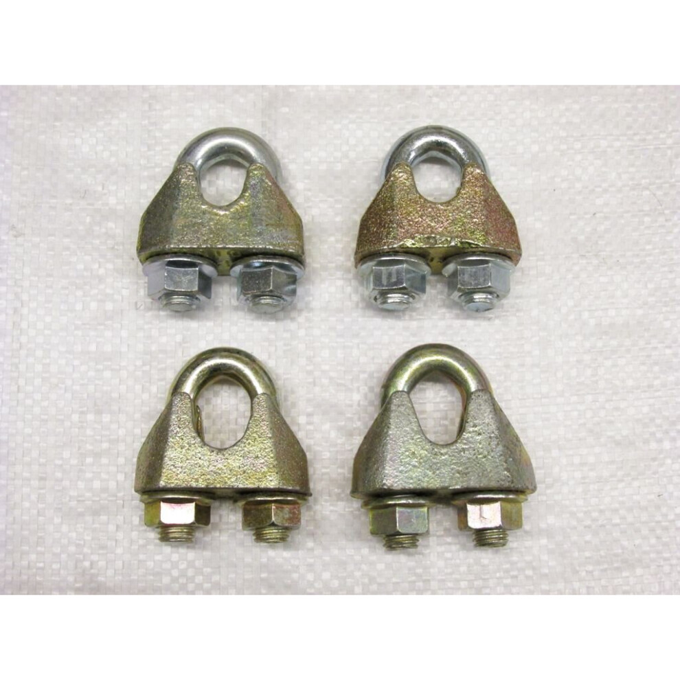 Wire Rope Grips 6Mm X4 (Clamp Bulldog Cable Fixing Zinc Plated) 600988491366