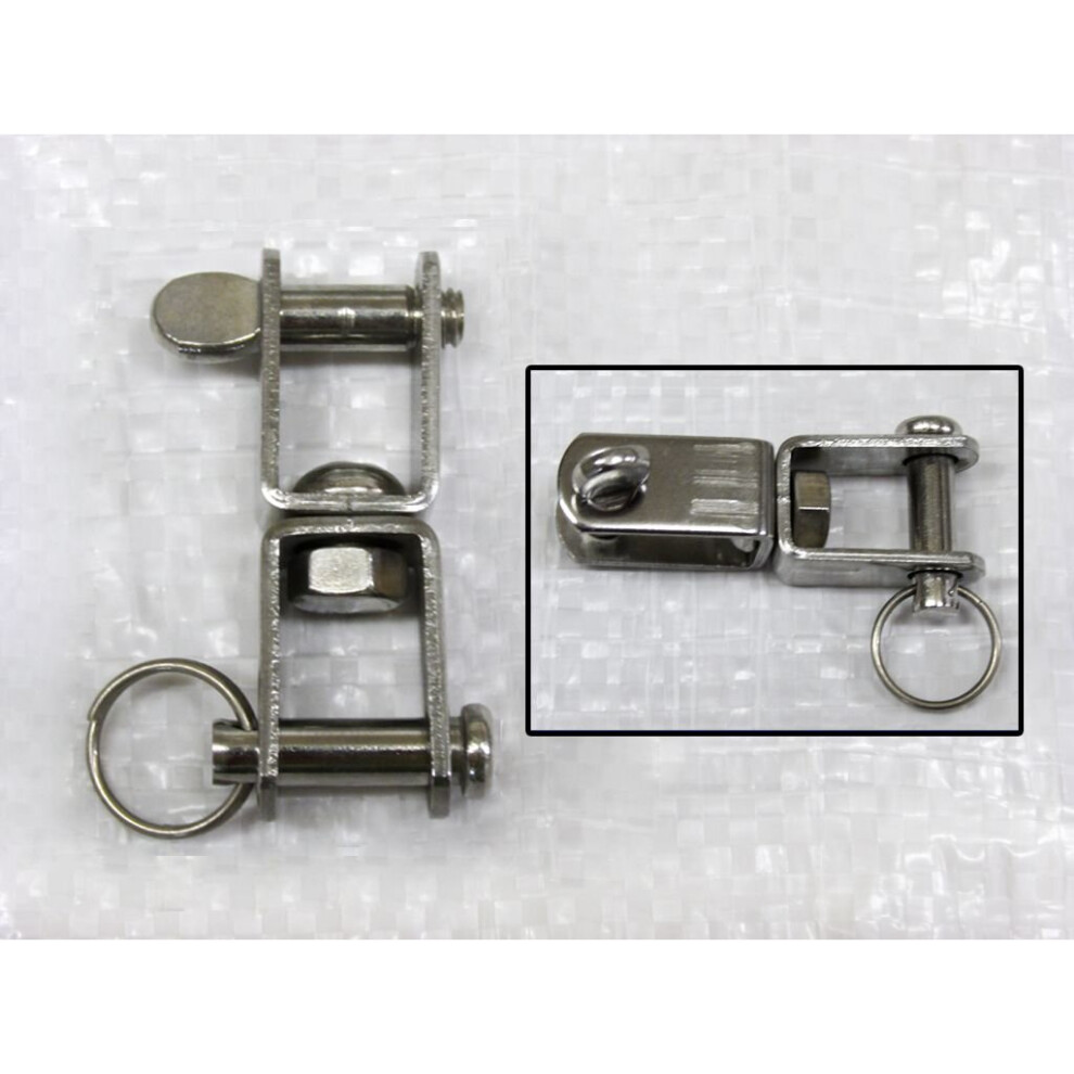 Stainless Steel Swivel Jaw Jaw Flat Shackle 10Mm (Rigging Fork Strip) 707152592291