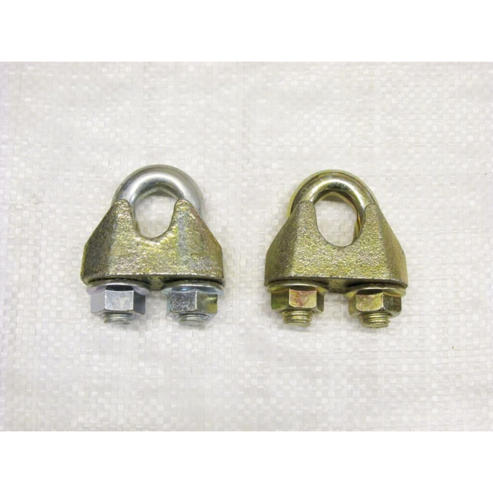 Wire Rope Grips 40Mm X2 (Clamp Bulldog Cable Fixing Din1142 Zinc) 600988491465