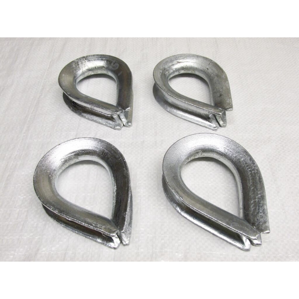 Galvanised Thimbles X4 22Mm - Lifting Heavy Duty Galv 7/8 Inch 600988489790