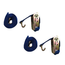 Ratchet Strap 25MM 0.8T 5M X2 (Tie Down Heavy Duty Cargo J Claw Hook)