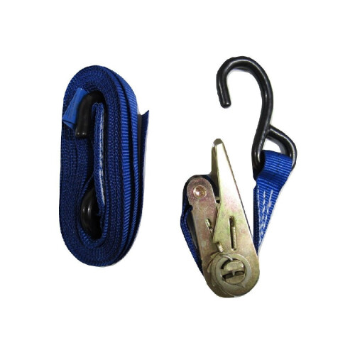 Tie Down Ratchet Strap 0.8T 5M x 25MM X1 (Cargo Lashing Load S Hook) on