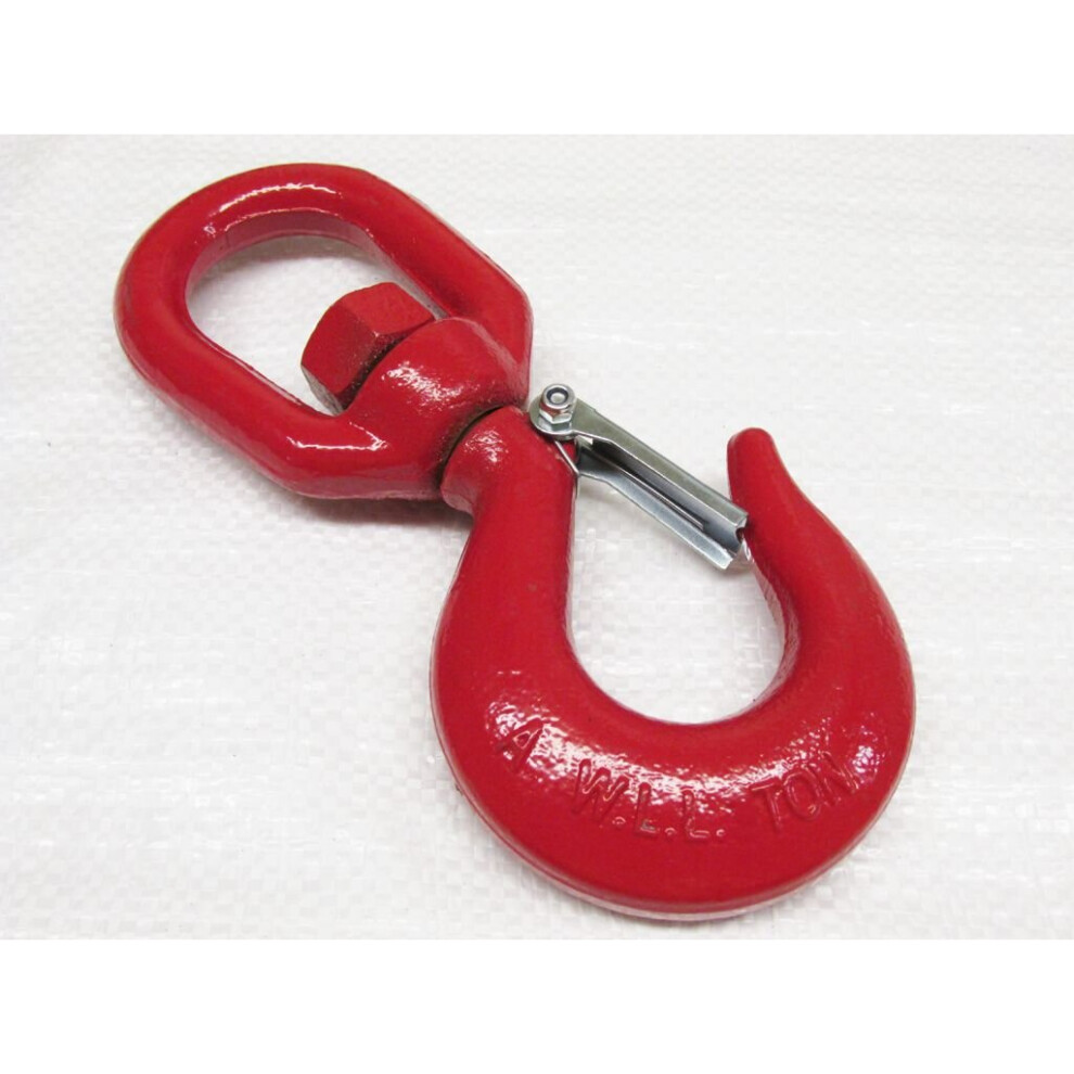 1T Swivel Hook With Safety Catch (1000Kg Lifting Red Tested Certified) 600988487932