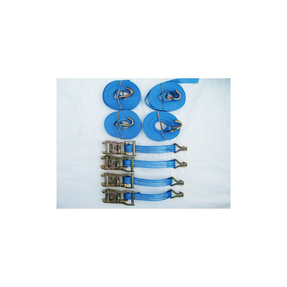 Tie Down Ratchet Strap 1.5T 5M X 25Mm X4 (Cargo Lashing Load J Claw) 600988493810