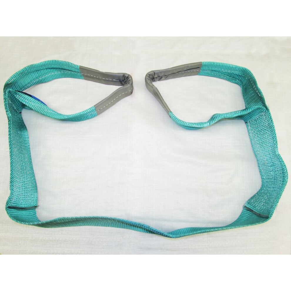 Simplex Web Sling 2 Ton 3 Metre 120Mm Width (2T 3M Green Strap Hoist 2000Kg) 600988490819