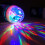 Disco Changing Bulb Lamp 3W E27 RGB Crystal Ball Auto Rotating LED Stage Light 4