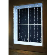 240 LED Cascading Waterfall Curtain Lights Christmas Deco Indoor/Outdoor G-0395