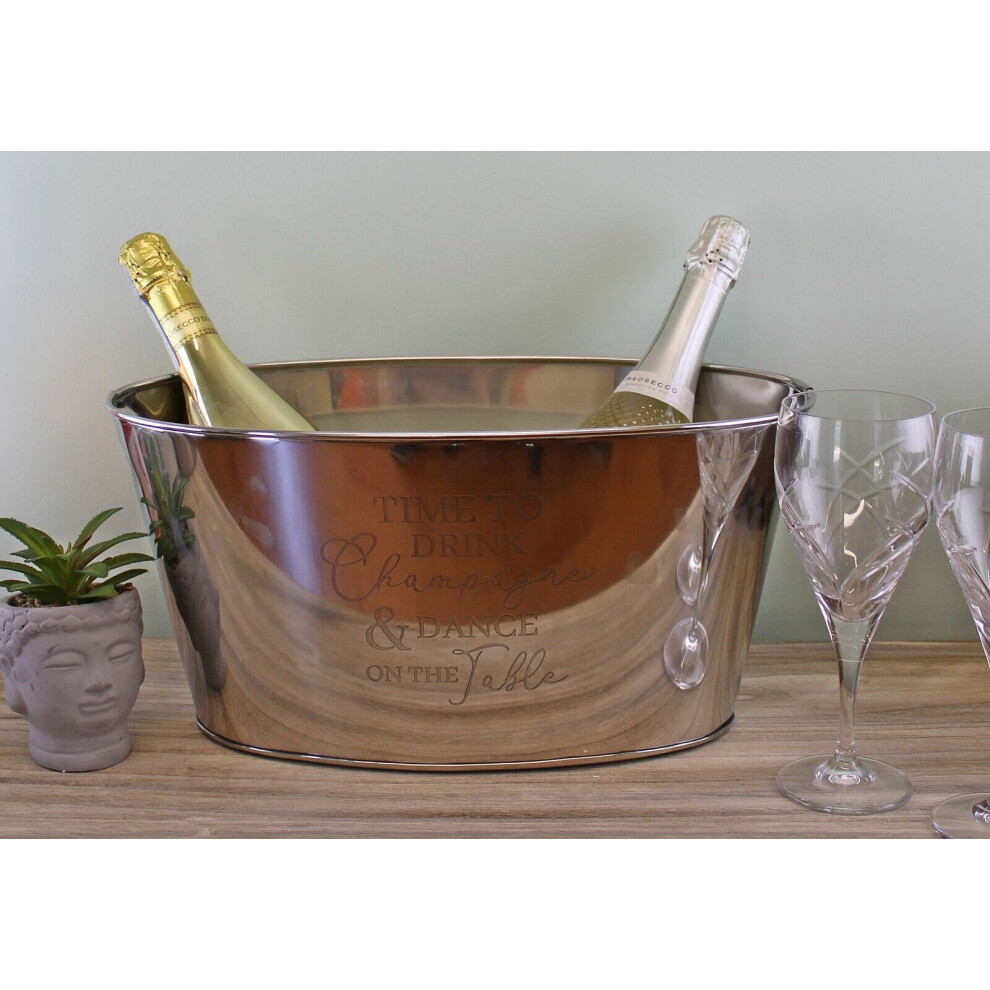 Stainless Steel Champagne Bucket Bottle Cooler Bowl