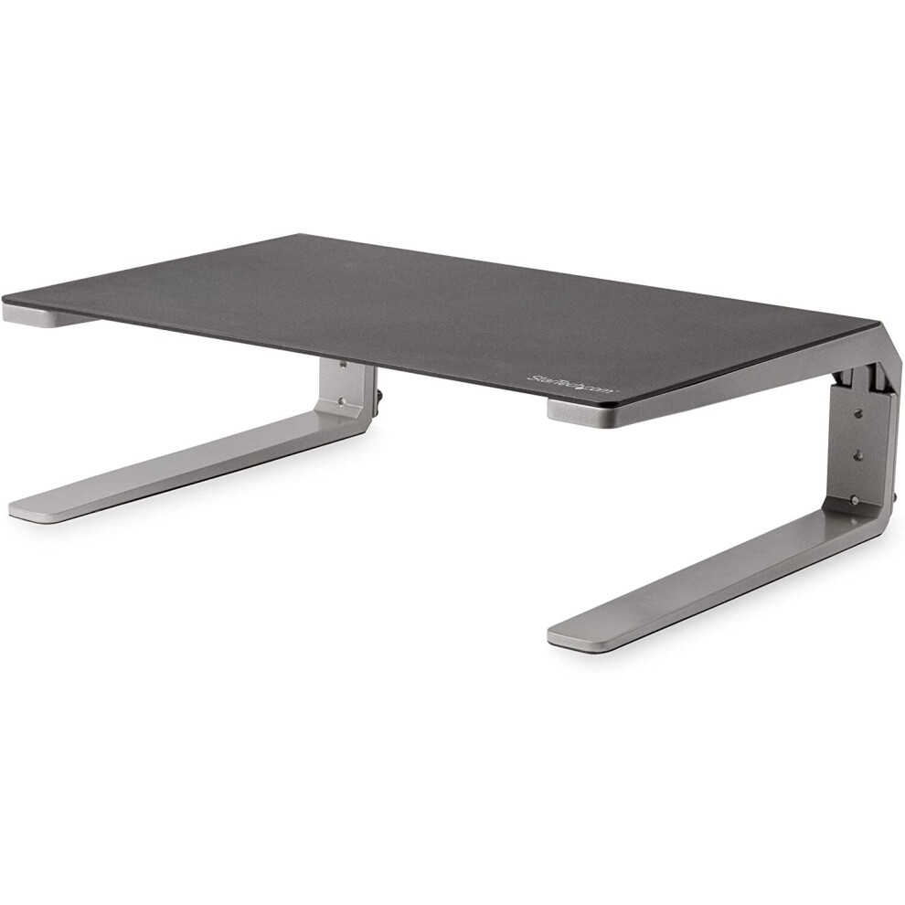 Startech.com Monitor Riser Stand - For Up To 32" Monitor - Height Adjustable - Computer Monitor Riser - Steel And Aluminum (Monstnd), Black