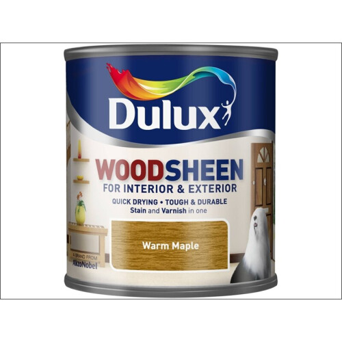 Dulux Woodsheen Quick Dry Interior/Exterior Wood Finish Warm Maple 750ml (5122453)