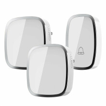 (1 Transmitter+2Receiver ) Wireless Doorbell Visitor Reminder 36 Sound Hang