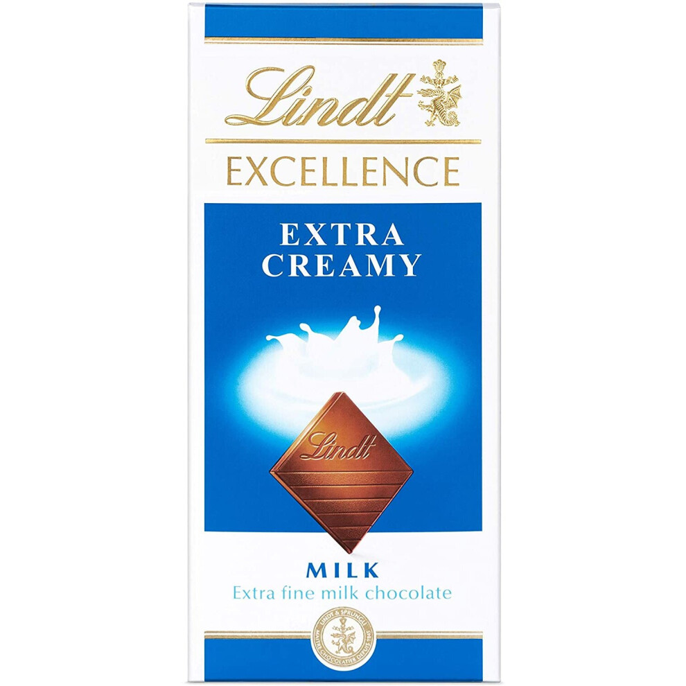 Lindt Excellence Milk Extra Creamy Chocolate Bar  (Pack of 5)