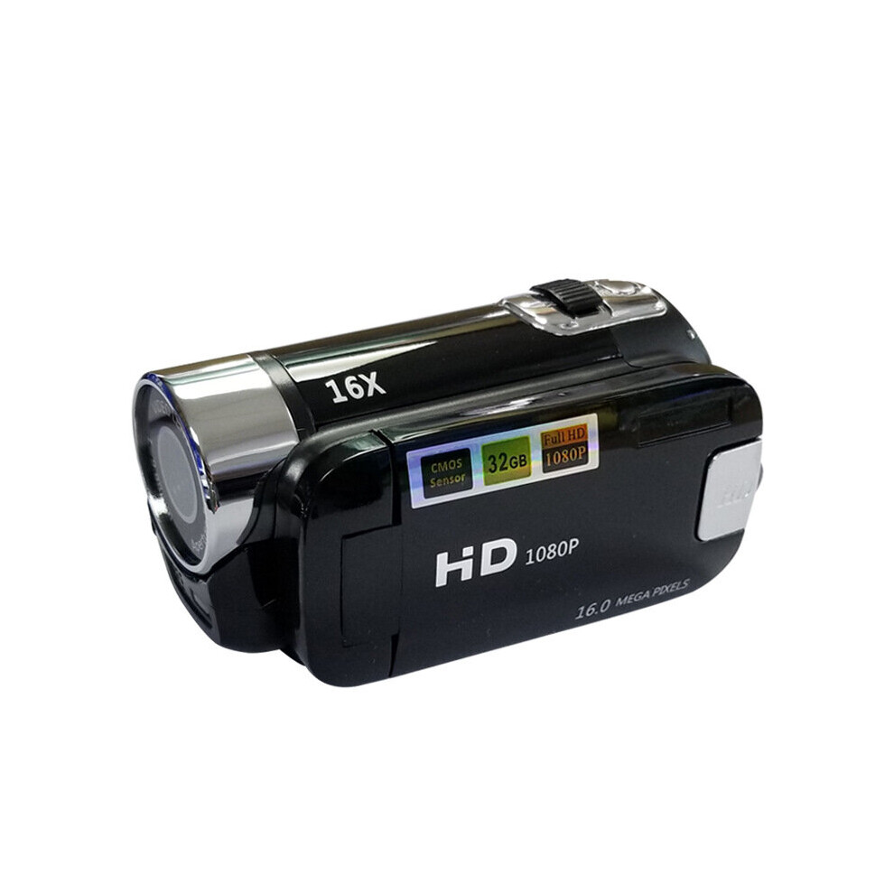 Ranpo (Black) Hd 1080P Digital Video Camera Camcorder 32Gb 16X Zoom Dv Camcorder Black