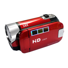 (Red) HD 1080p Digital Video Camera Camcorder 32GB 16x Zoom Dv Camcorder