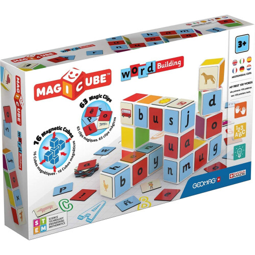 Geomag Geomag Magicube Word Building 16 cubes + 61 clips