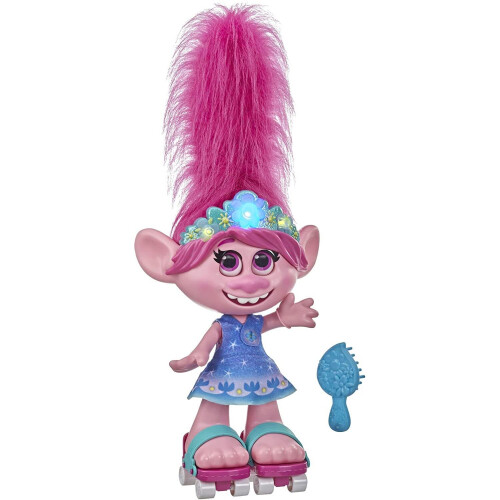 Hasbro DREAMWORKS TROLLS Κούκλα Χορού Πόπι με Κινούμενα Μαλλιά και Τραγούδια για Παιδιά 4+ 1