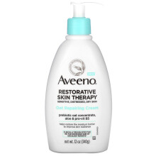 Aveeno Calm + Restore Oat Herstel Bodylotion voor Gevoelige Huid, Dagelijkse Hydratatie met Prebiotische Havermout