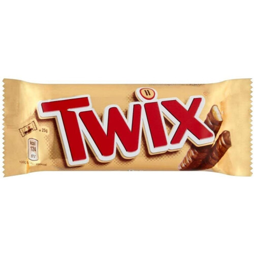 Twix Standard Twin Chocolate Bars 30 x ( 2 x 50g )