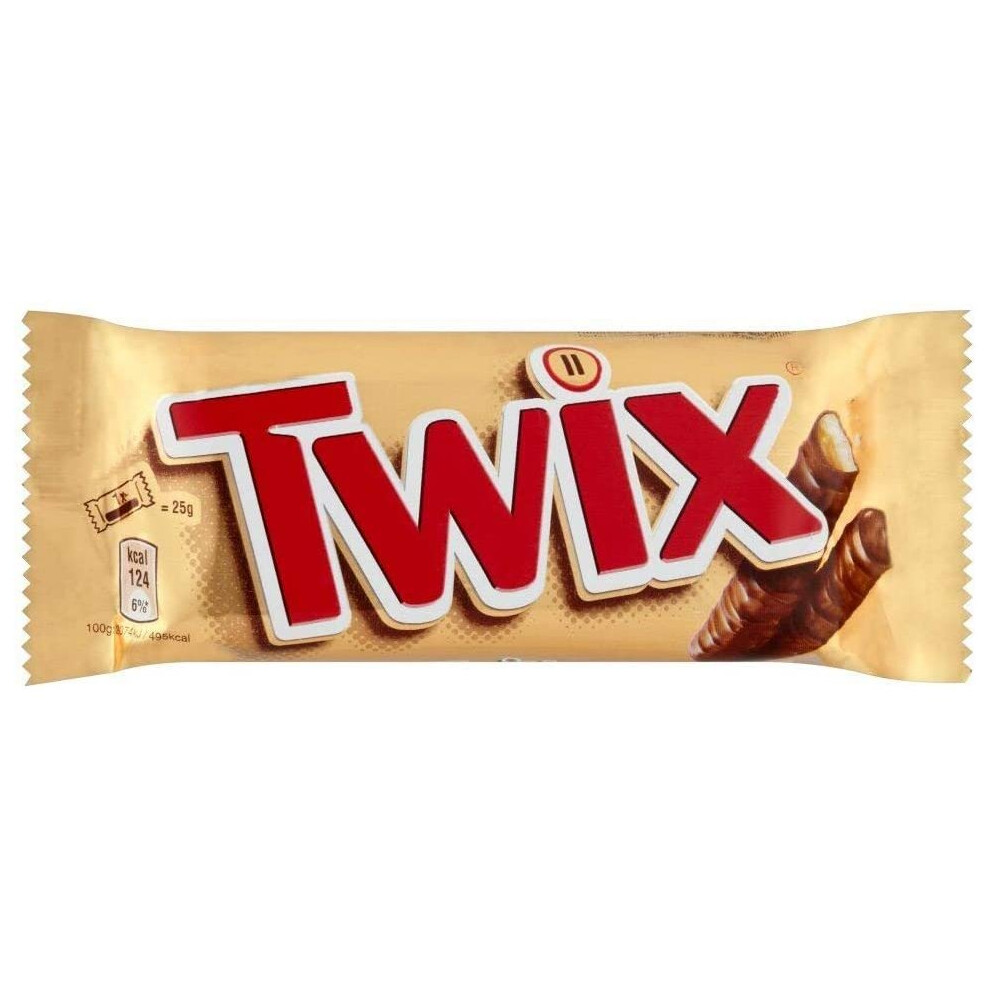 Twix Standard Twin Chocolate Bars 30 x ( 2 x 50g )
