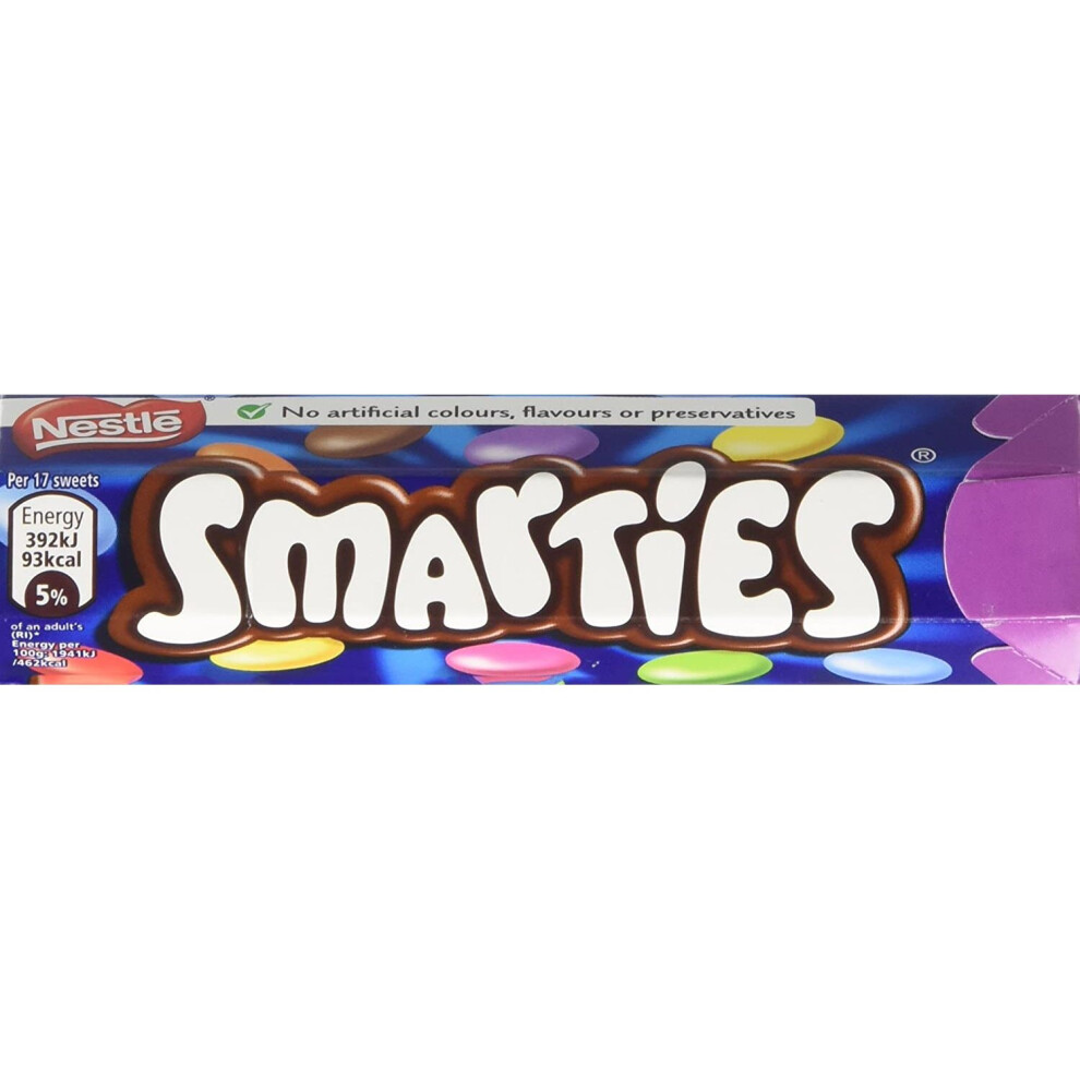 Nestle Nestlé Smarties Chocolate Tube 38 G (Pack Of 48)