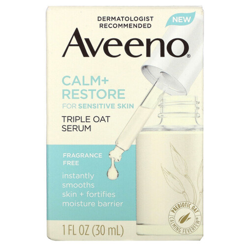 Aveeno Aveeno Calm + Restore Sérum Hydratant Triple Avoine pour Peau Sensible 1