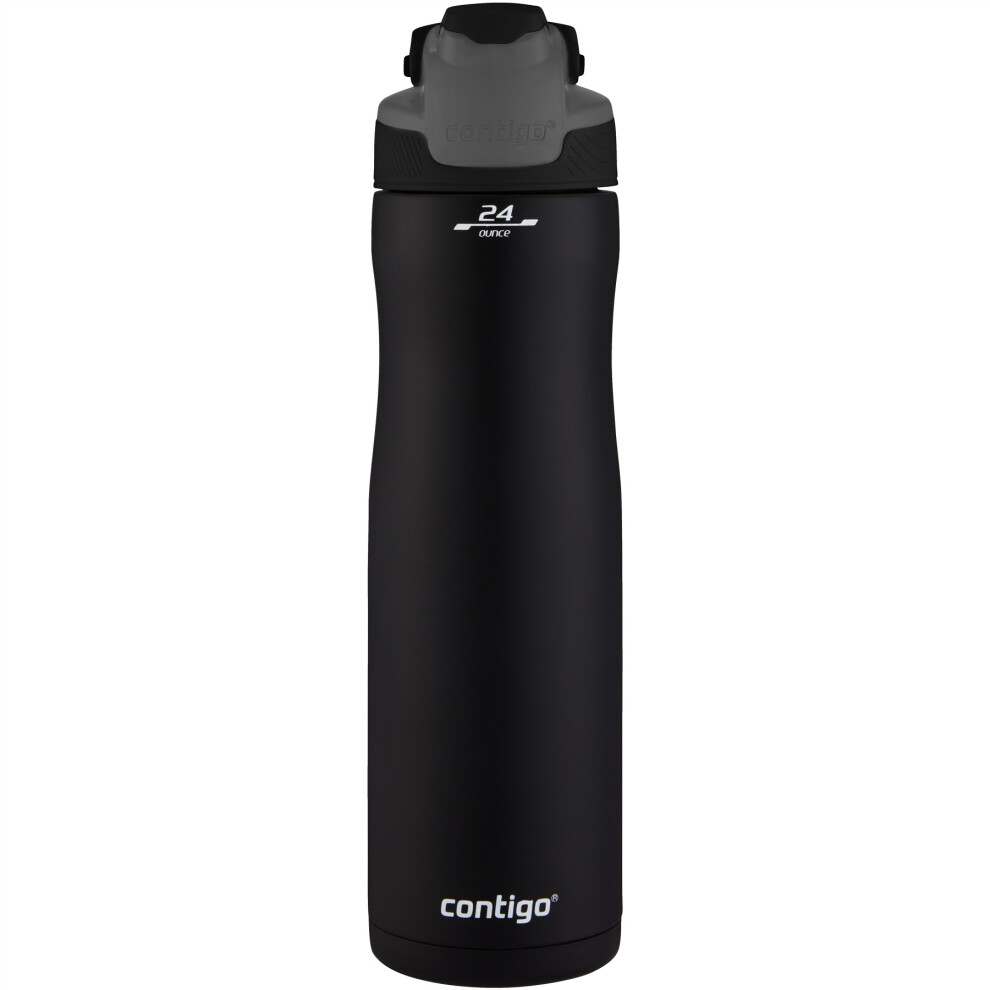Contigo Autoseal Couture Chill Drinking Bottle, Leakproof - Matte - 720Ml Black