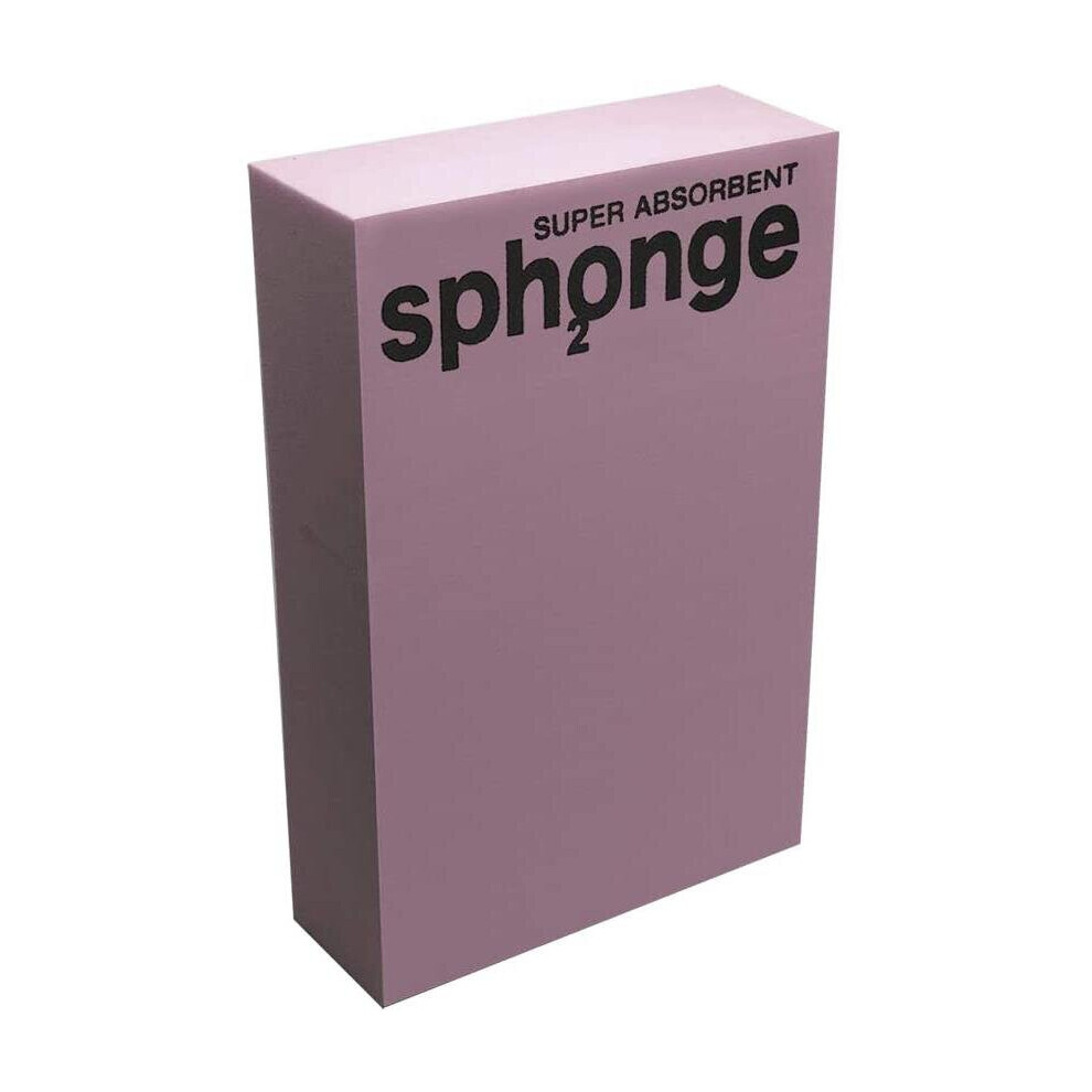 Sp2onge Extremely Absorbent Non-Drip Sponge, Shiny & Streak Free Surfaces - Pink