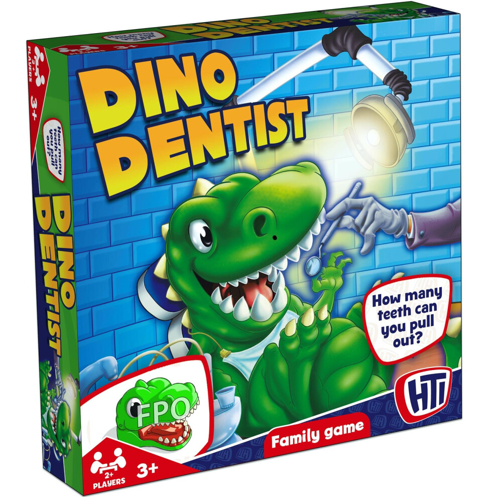 HTI Toys Traditional Games Dino Dentist, Biting Finger, Kids & Family, 3 Years +