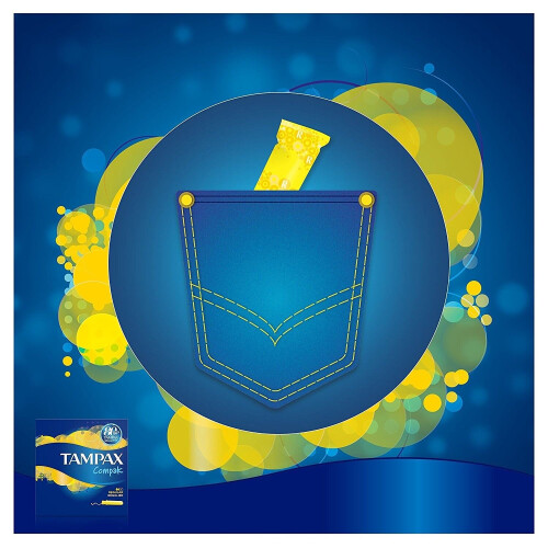 Tampax Compak Regular Women's Tampons with Applicator & Leak Protection, 18 Pack 2